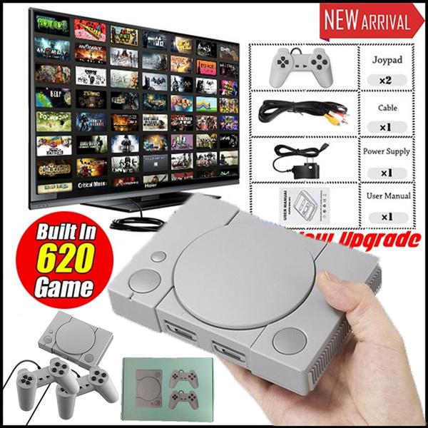 Классическая игровая консоль, 8 бит для PS1, мини-домашняя развлекательная система для энтузиастов, ретро встроенная игровая консоль 620 Action Games Double Battle EU
