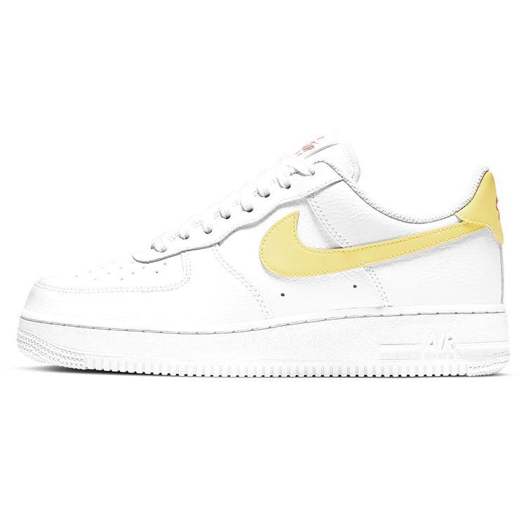 Женские кроссовки Nike Air Force 1 07 White Light Citron Bright-Mango 315115-160 36.5