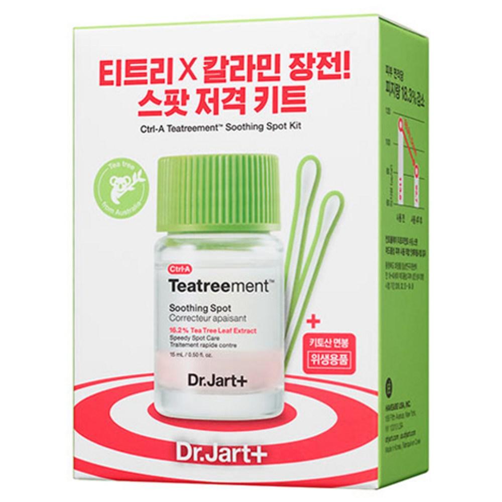 Доктор. Jart Control A Tea Treatment Soothing Spot 15 мл + набор ватных тампонов 30 шт., 1 комплект