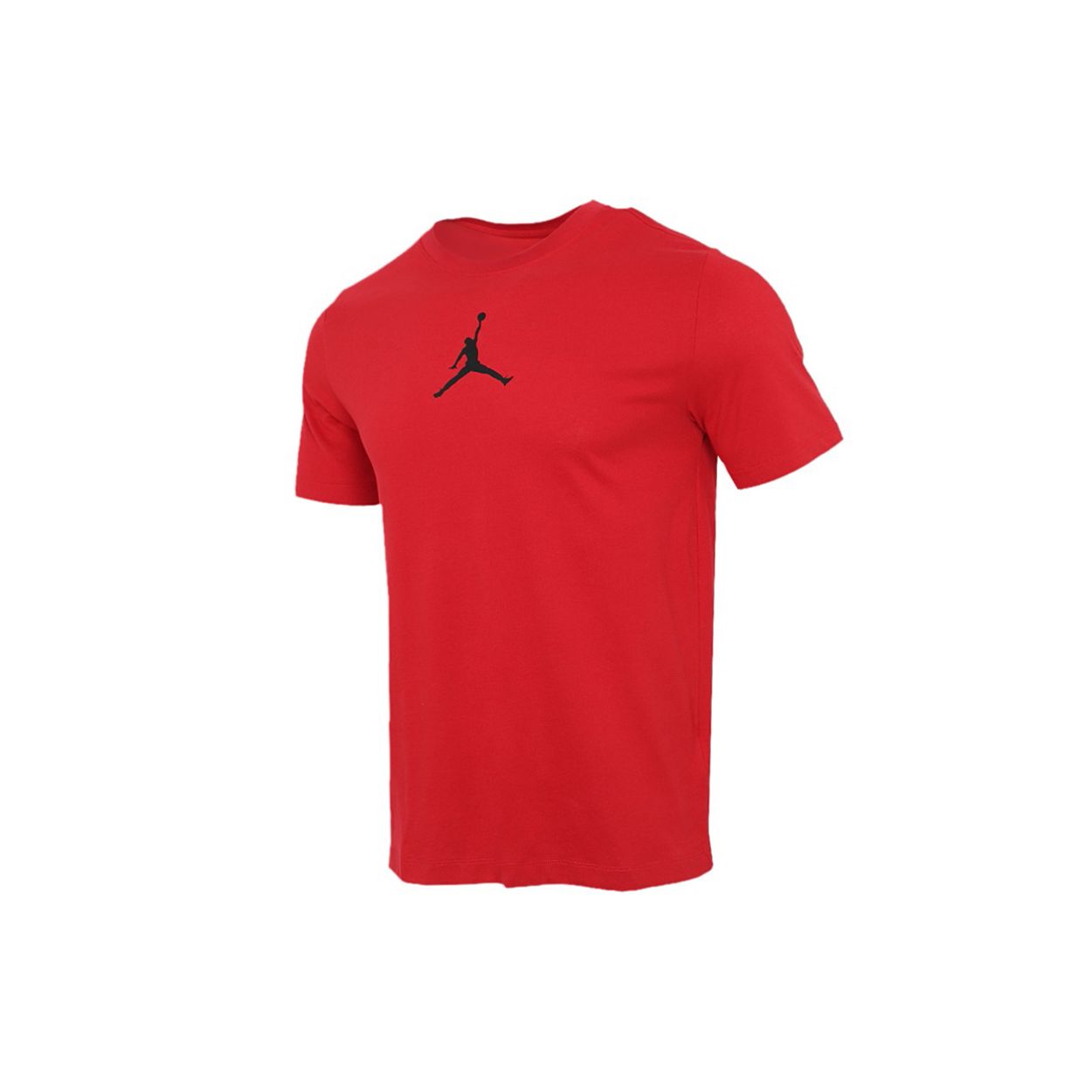 Air Jordan Jumpman Logo Быстросохнущая спортивная футболка с круглым вырезом и короткими рукавами Мужские топы Красный CW5191-687 S