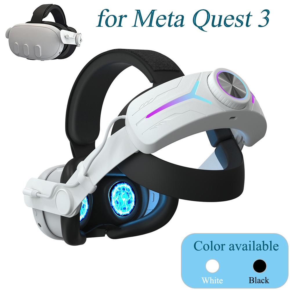 Голова RGB Elite для Meta Quest 3 со встроенным аккумулятором емкостью 8000 мАч. Повязка на голову для аксессуаров Oculus Quest 3.