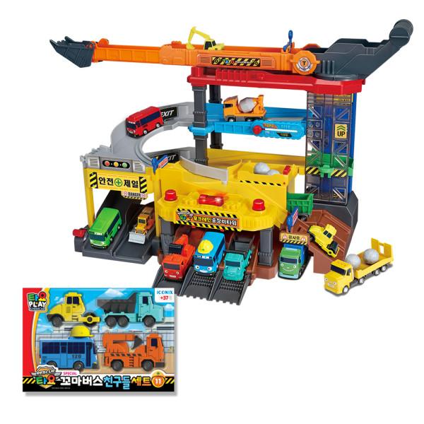 Tayo Excavator Heavy Equipment + Tayo Mini Car Friends Set часть 11, корейские игрушки