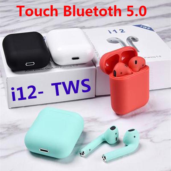 Беспроводные наушники  Joom I12 Tws Pop Up Bluetooth наушники беспроводное сенсорное управление вкладыши гарнитура наушники красный