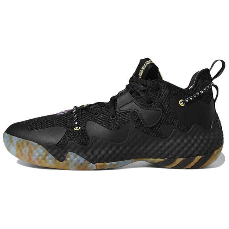 Adidas Харден Том. 6 Черные мраморные кроссовки унисекс Core-Black Bliss-Blue GW1712 40⅔