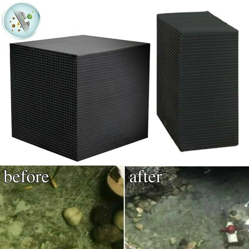 Эко-аквариумный очиститель воды Cube Фильтр для очистки воды Активированный уголь Черный 10x10x5cm чёрный