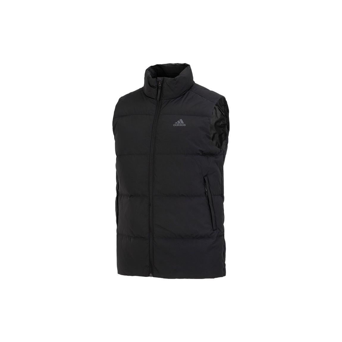 Adidas с логотипом и однотонным пуховым жилетом, мужская верхняя одежда, черный HN4403 S