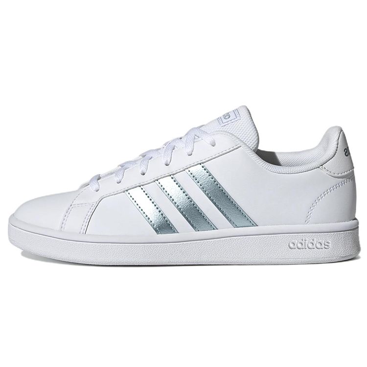Adidas Grand Court Base White Vision Metallic Женские кроссовки Cloud-White Grey-Two GZ8164 37⅓