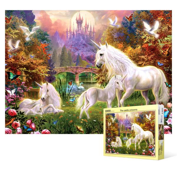 Пазл из 1000 деталей - Unicorn s Brilliant Forest, популярная корейская головоломка