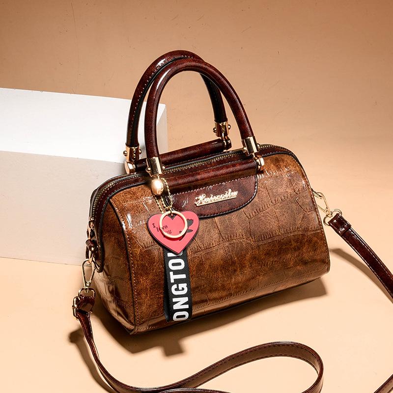 Женские винтажные сумки через плечо из искусственной кожи Маленькие сумки Tote Clutch кофейный