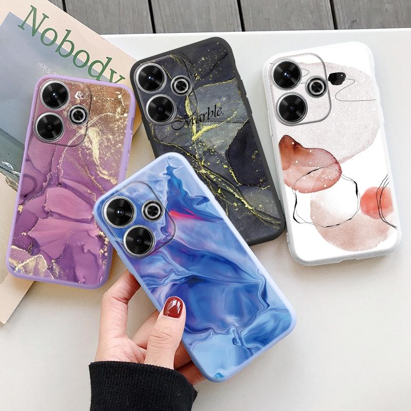 Мраморный мягкий силиконовый чехол для Samsung A55 M35 S24 Redmi Note 13 Pro 13C 14 Xiaomi Poco C65 iPhone 15 Huawei Honor 200 Realme 9 Camera Противоударный чехол Samsung Galaxy S9 Plus фиолетовый