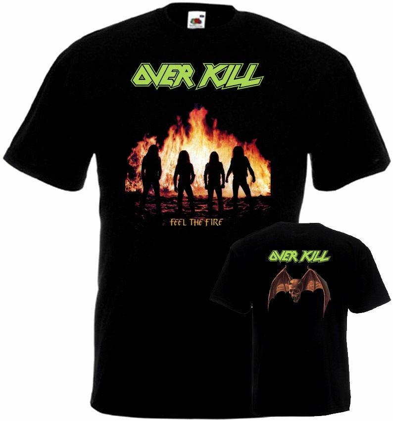 Футболка унисекс Overkill Feel The Fire, двусторонняя, черная S