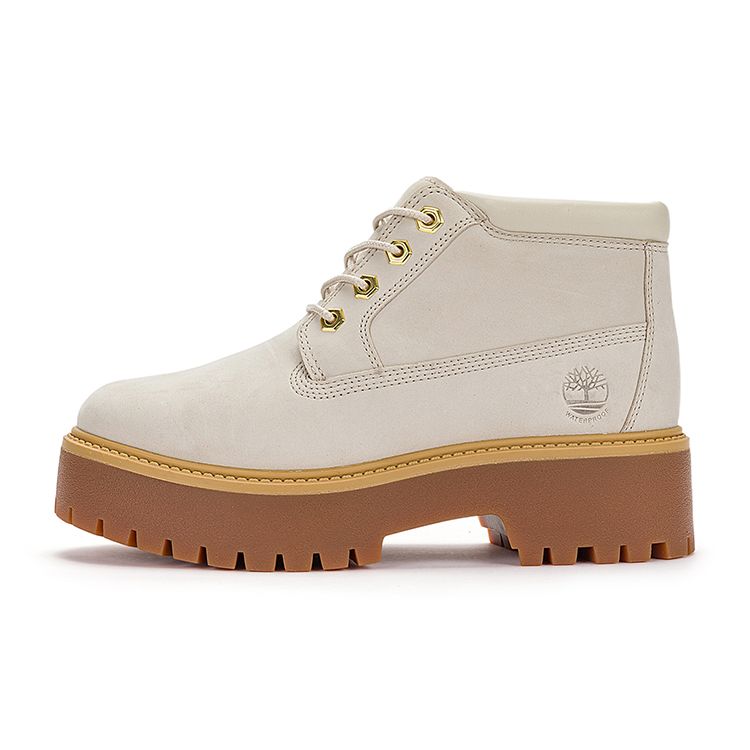 Timberland Водонепроницаемые повседневные ботинки на толстой подошве, увеличивающие рост, женские уличные ботинки белого цвета A64FRW 37