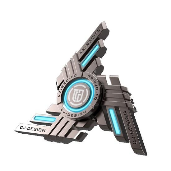 Светящийся спиннер Fidget Spinner Tornado Metal R188 Advanced Hand Finger Bear Blade Shuriken, популярные корейские головоломки