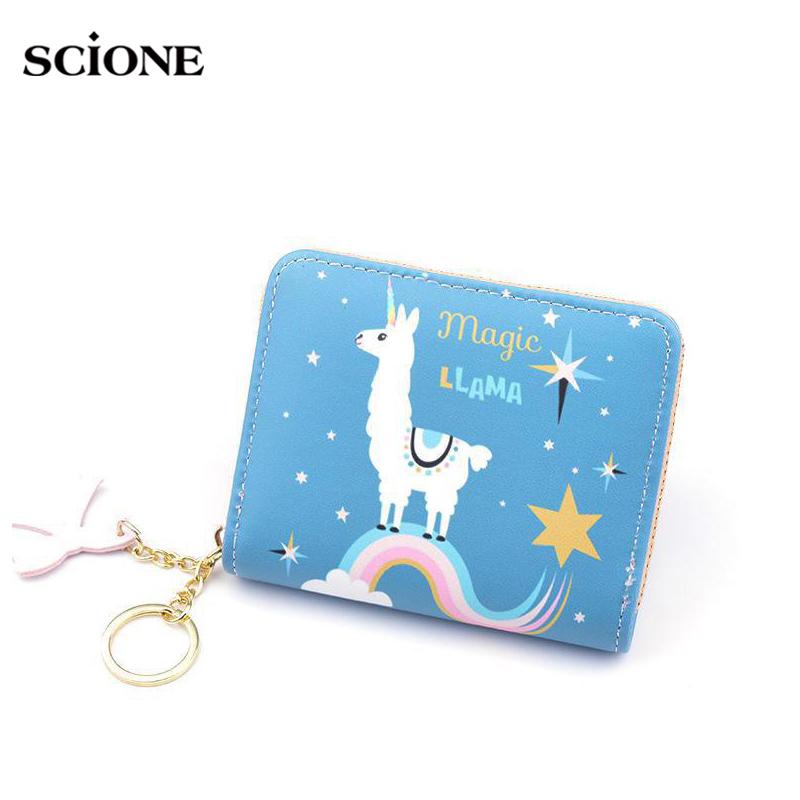 Кошельки  Joom SCIONE модный женский кошелек короткий кошелек на молнии для монет, милый модный мини-кошелек с принтом