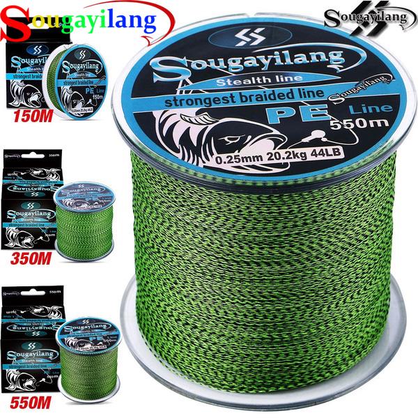 Sougayilang Speckled Multifilament 20-78LB Плетеная леска 150 м 350 м 550 м 4 нити Сверхпрочная рыболовная проволока Принадлежности для ловли карпа 350M-0.16MM-23LB