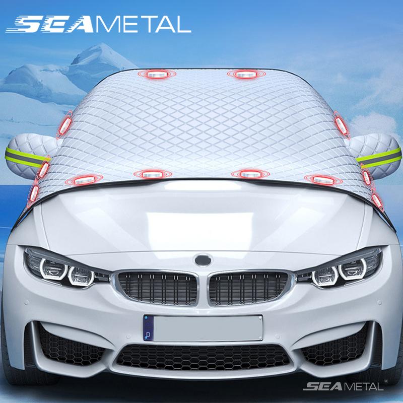 SEAMETAL автомобильный снежный щит зимний автомобильный противоснежный чехол морозоледяной щит пылезащитный чехол лобовое стекло солнцезащитные козырьки аксессуары серебряный