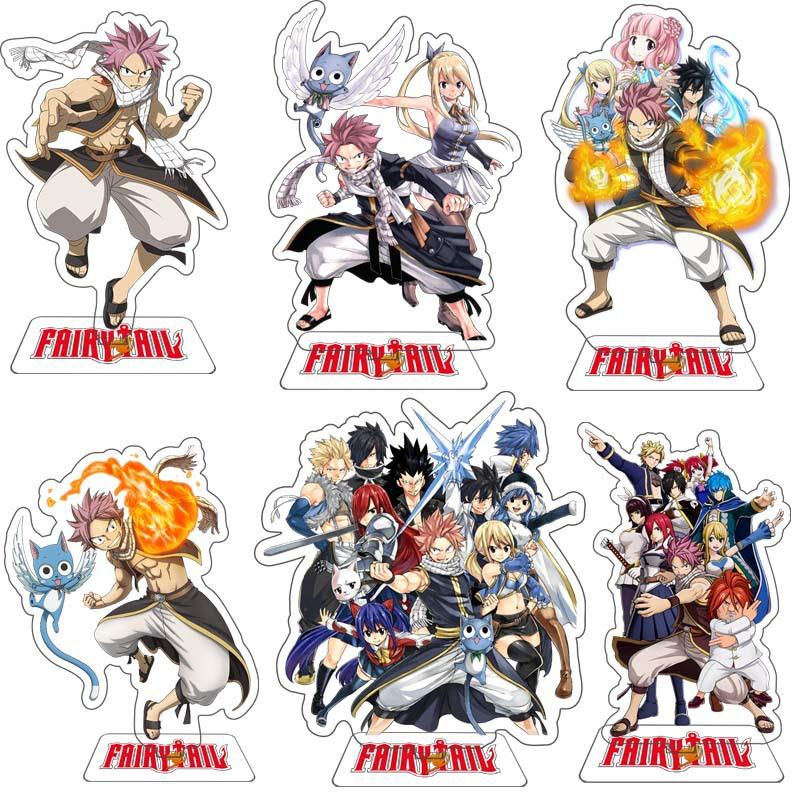 Аниме игра Fairy Tail акриловая подставка для персонажей косплея акриловая подставка для фигурки окрашенный декор стола орнамент подарок 15 см
