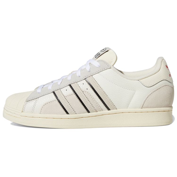 Кроссовки унисекс adidas Superstar White Aluminium Cloud-White Vivid-Red GW5921 45⅓
