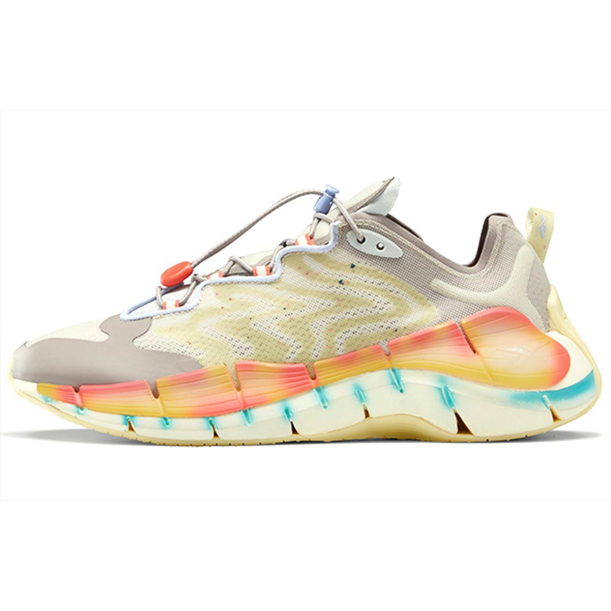 Reebok Brain Dead x Zig Kinetica 2 Mad Science - Кроссовки унисекс Lemon Glow White Paper-White Boulder-Grey S23891 40.5