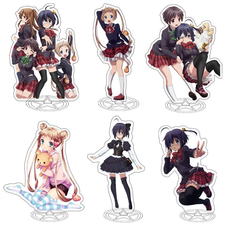 Аниме Chuunibyou Demo Koi Ga Shitai акриловая подставка модель игрушки 15 см Takanashi Rikka Dekomori Sanae фигурка подарок G