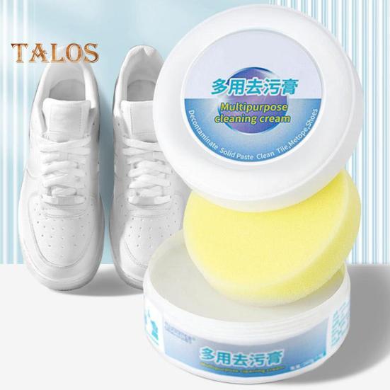  Крем для чистки обуви White Shoe Cleaner, безопасные ингредиенты, чистящая паста, простой в использовании аппликатор-губка, универсальное многофункциональное чистящее средство фиолетовый