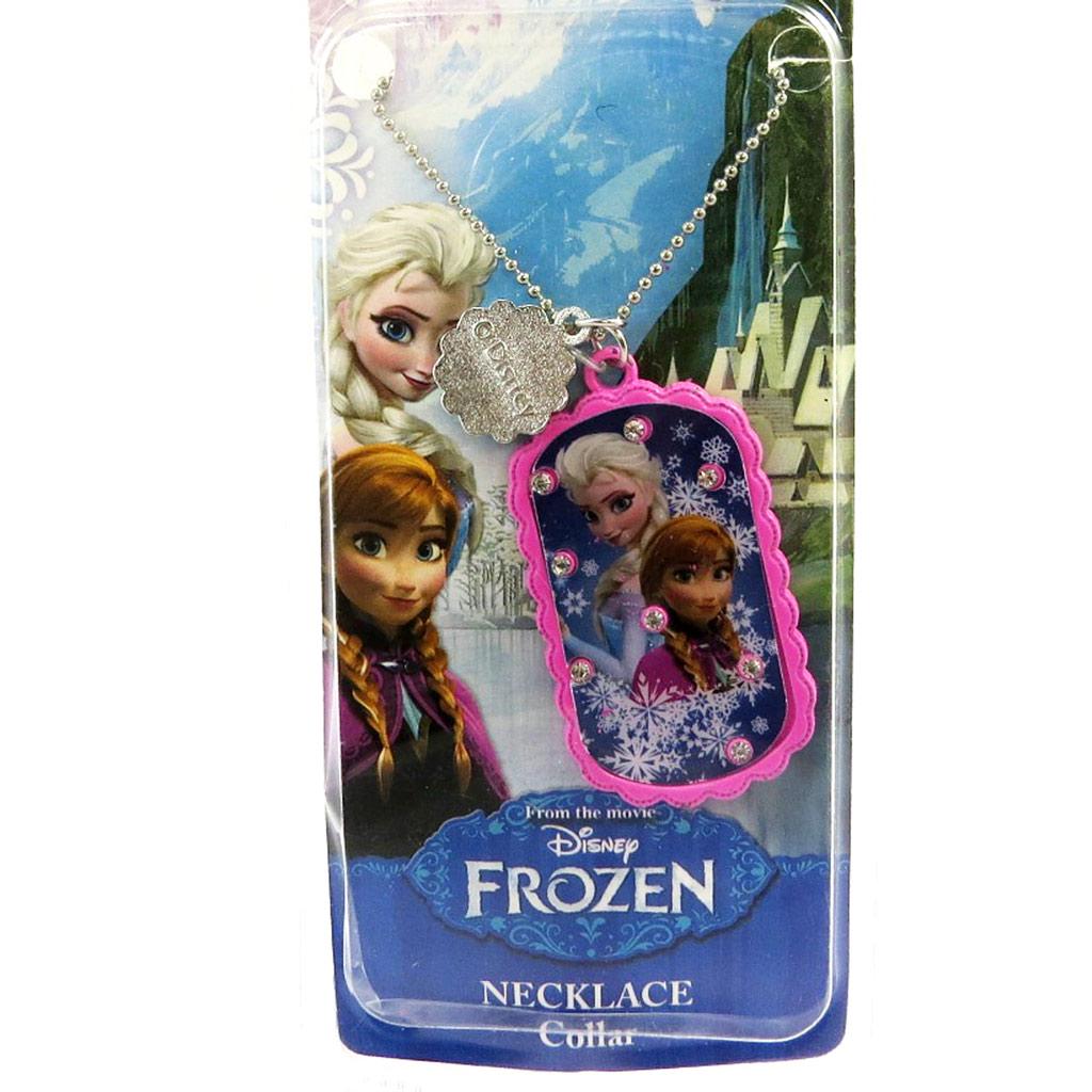 Reine des Neiges [M1036] - Дизайнерское колье  Frozen - Reine des Neiges  розовое (2 сестры) ярко-розовый