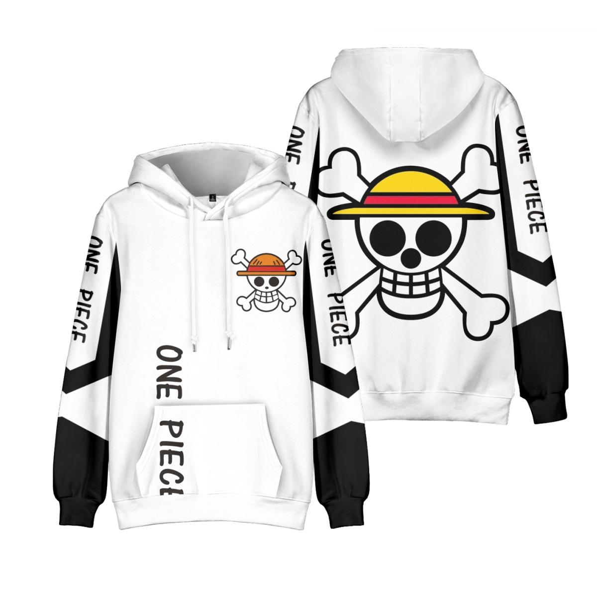Толстовка с капюшоном ONE PIECE в стиле аниме Tie Dye, уличная одежда Monkey D. Толстовка с капюшоном Луффи для мужчин и женщин, спорт для косплея XS чёрный