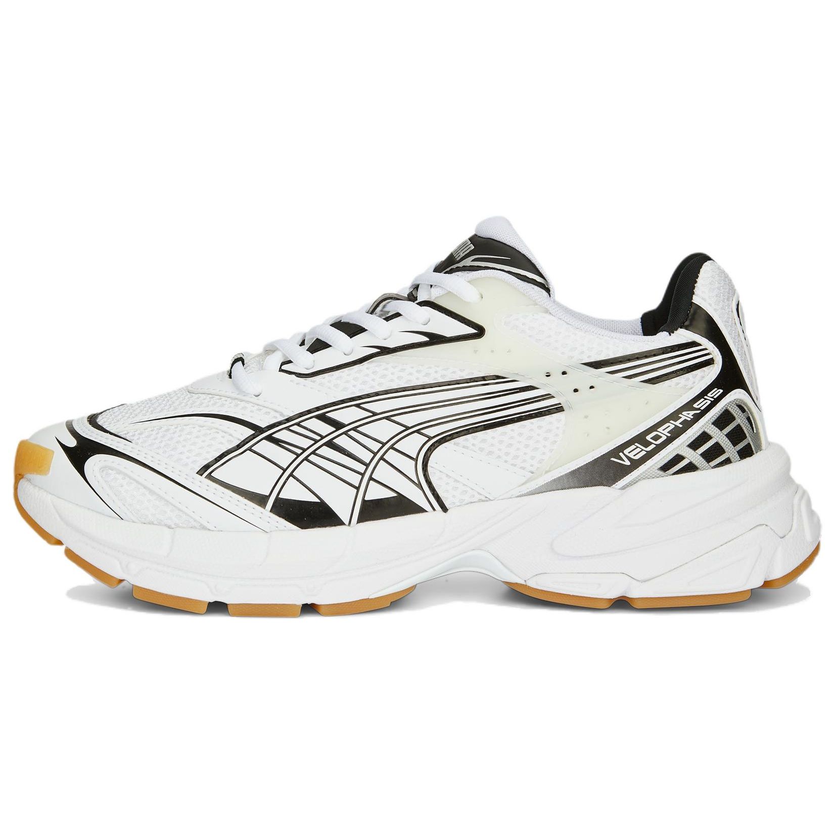 Puma Velophasis Technisch - Кроссовки унисекс White Gum Черный 390932-01 40