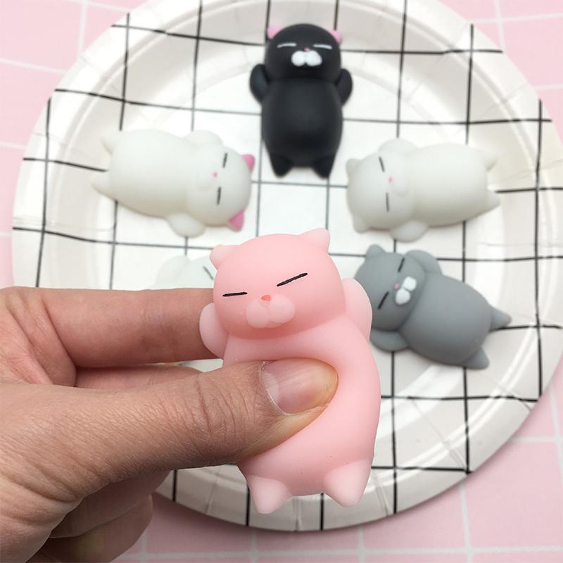 Модная лечебная забавная игрушка для детей, кошка, кавайная мягкая игрушка, моти, милый декор для снятия стресса 1