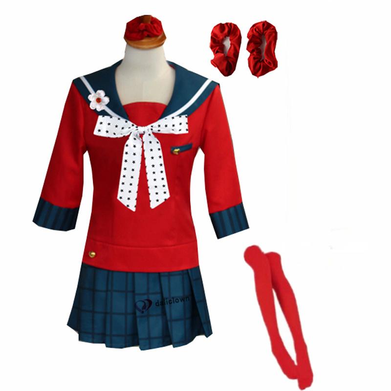  Danganronpa V3 Killing Harmony Harukawa Maki Школьная форма Косплей Костюм S&Harukawa Maki