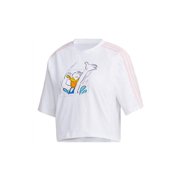 Adidas Neo Donald Duck Графический Женский Футболка Топы Белый GJ5650 L
