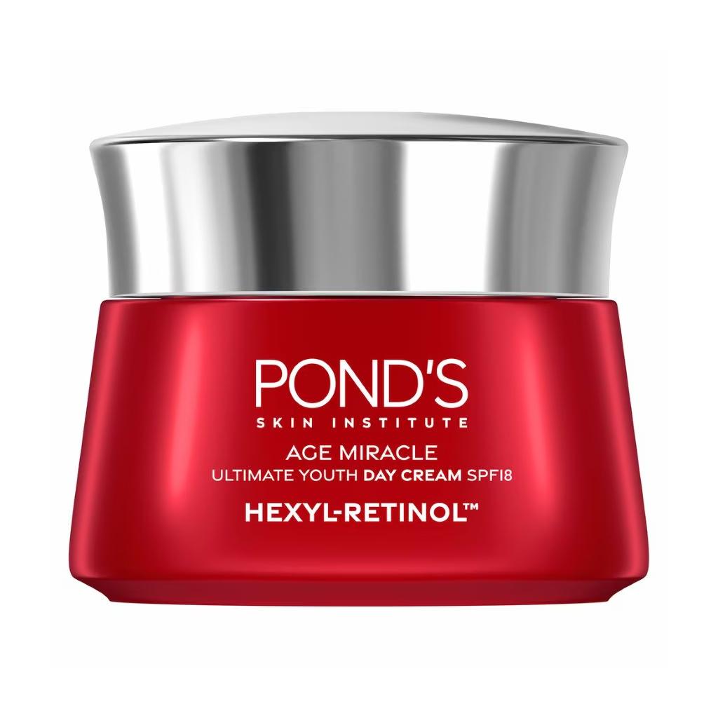 Дневной крем Pond S Age Miracle Ultimate Youth SPF18 с гексил-ретинолом 45 г. 45 g.