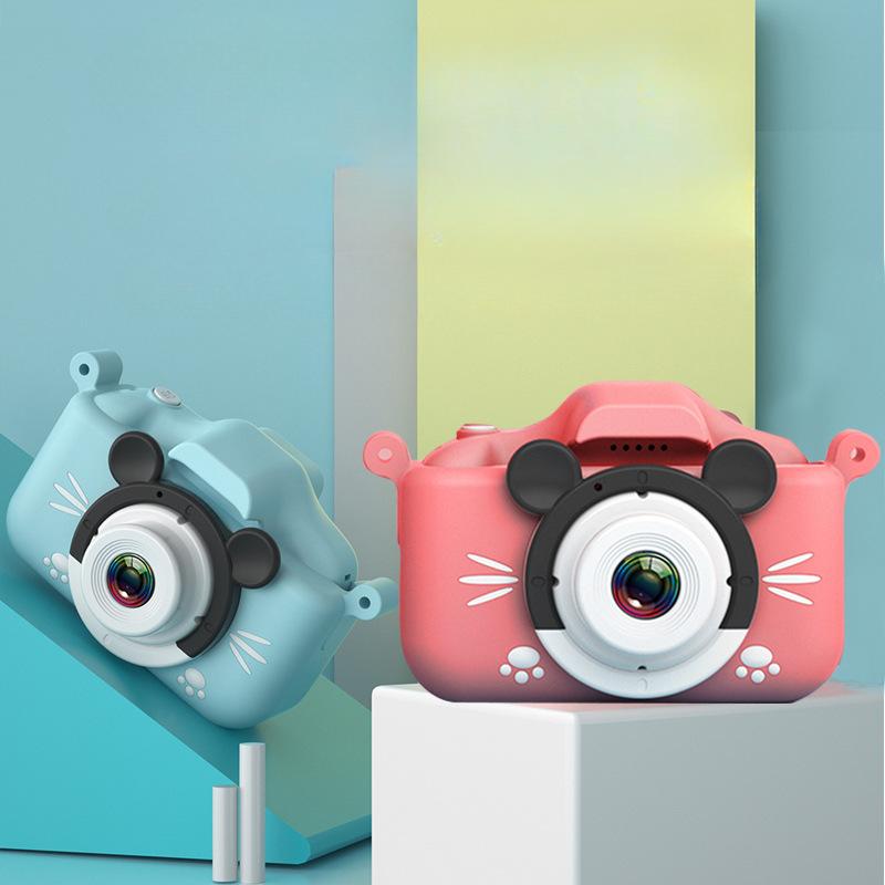 X6S HD передняя и задняя двойная фотография Микки Маус мультфильм детская камера цифровая видеокамера игрушки для мальчиков и девочек