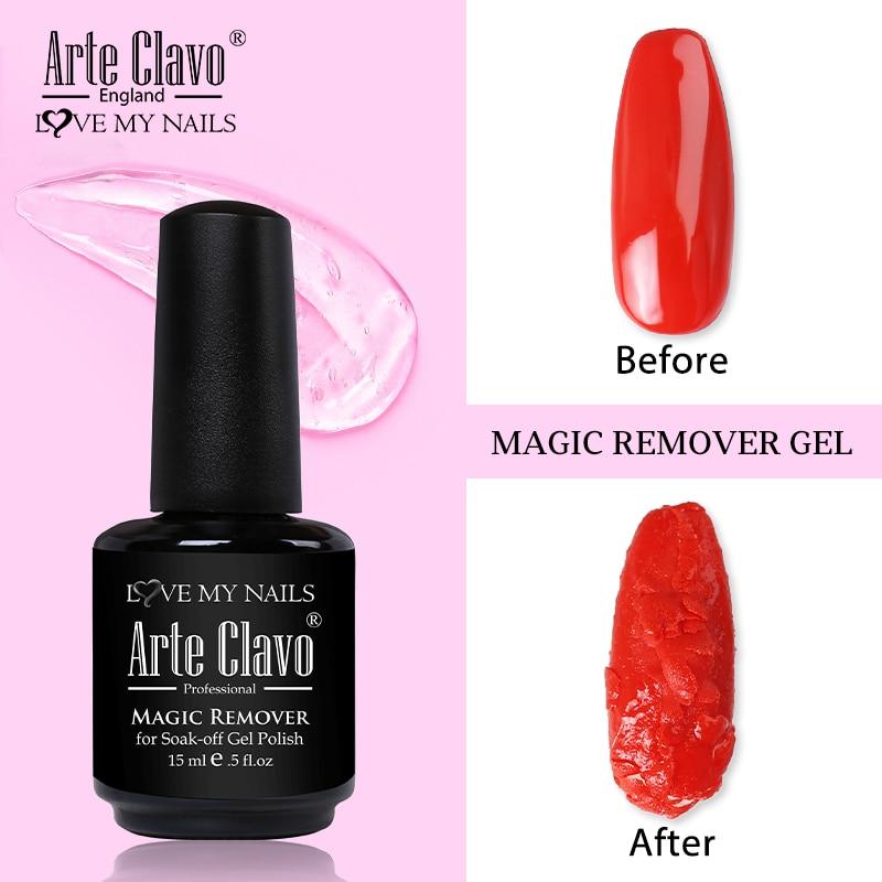 Arte Clavo 15 мл Burst Gel Glue Soak Off Средство для снятия гель-лака Обезжириватель для ногтей Волшебный гель для удаления Очиститель ногтей Грунтовка для ногтей