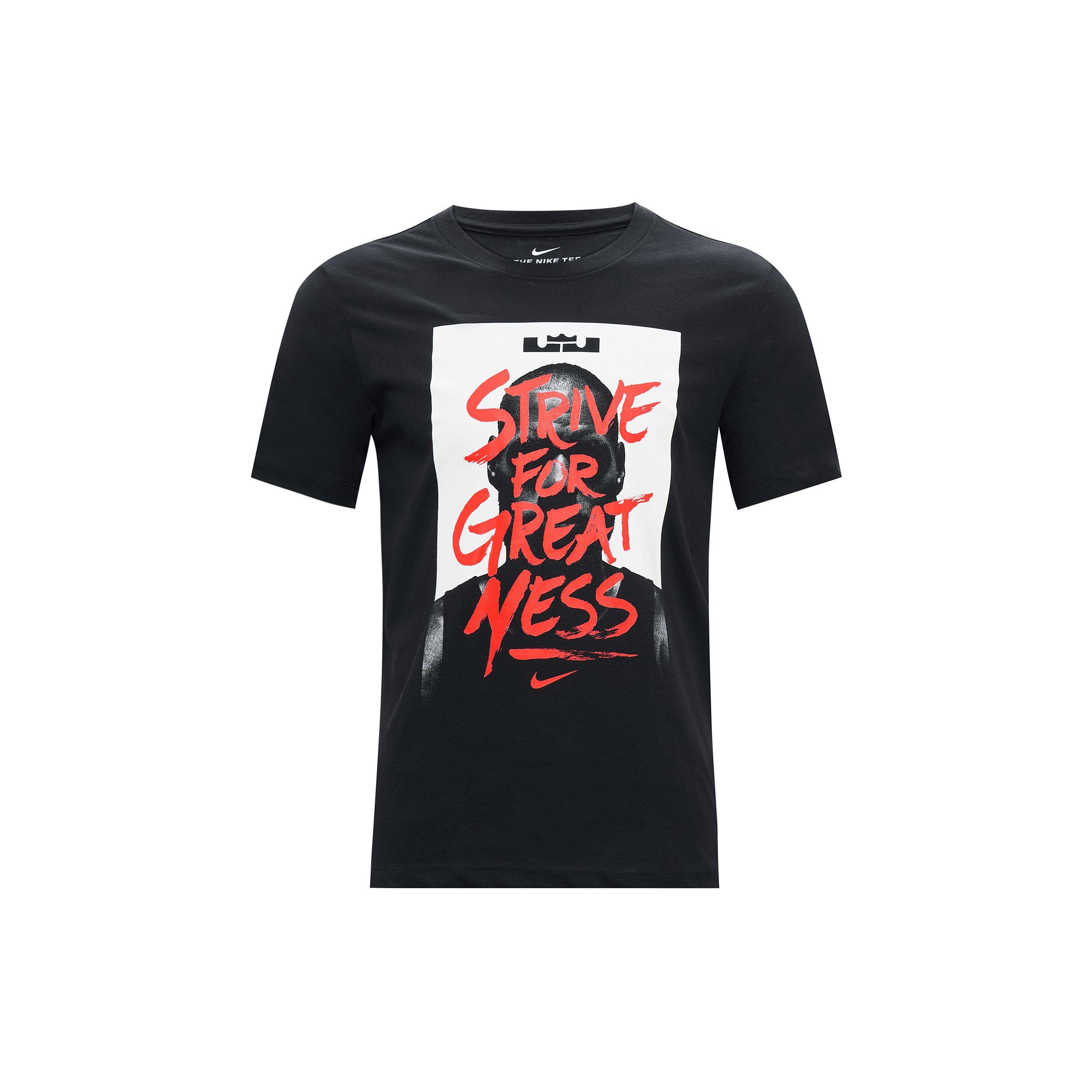 Мужская баскетбольная футболка с коротким рукавом с принтом Nike LeBron James, черная BQ3625-010 M