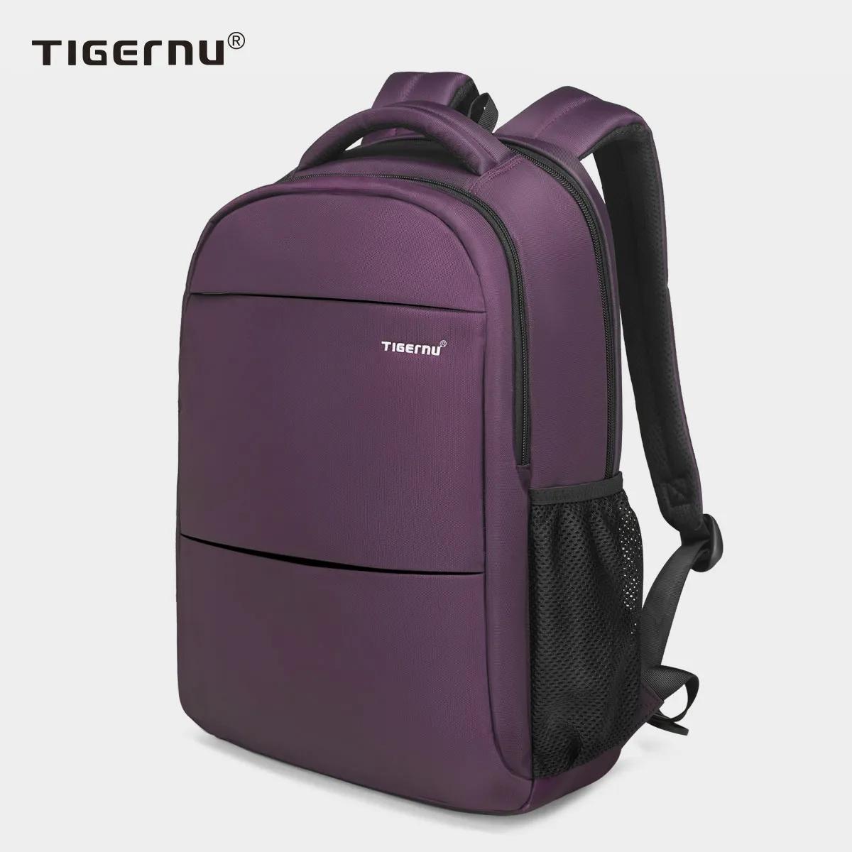 Женские рюкзаки  Joom Tigernu модный женский рюкзак фиолетовый противоугонный 15,6-дюймовый рюкзак для ноутбука женский водонепроницаемый дорожный рюкзак школьный рюкзак сумки 15.6inch фиолетовый