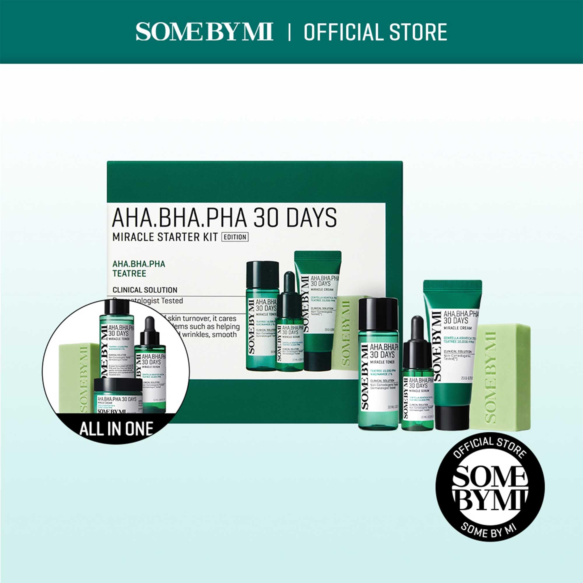 SOME BY MI AHA BHA PHA 30 Days Miracle Travel Kit AUTHENTIC STORE