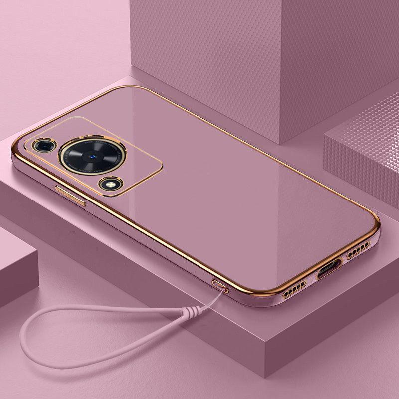 Для Huawei Nova Y72 Чехол Huawei Nova Y72 Чехол Huawei Nova Y72 Роскошный квадратный чехол для телефона Противоударная задняя крышка Huawei nova Y72&Case & Strap
