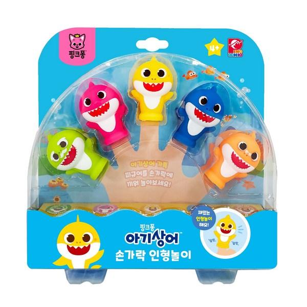 Pinkfong Baby Shark Finger Puppet Play Желтый и т. Д.. Корейские детские игрушки 1. Finger puppet