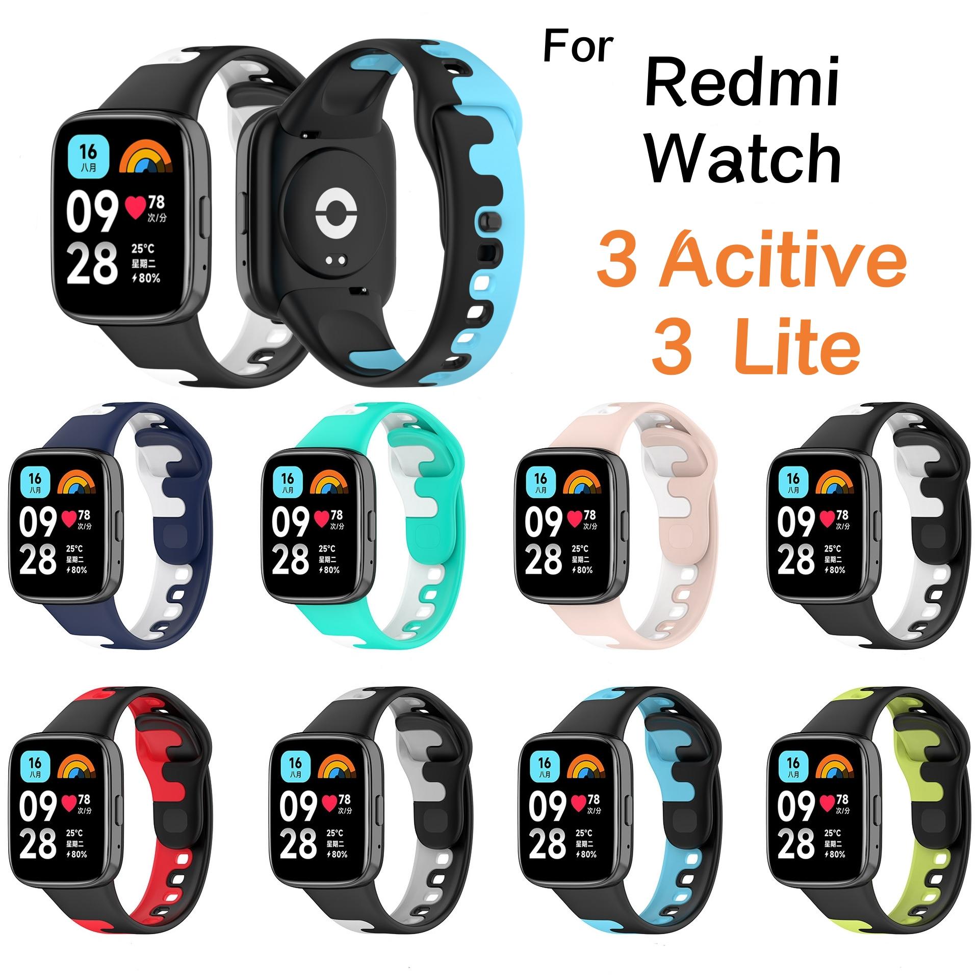 Ремешок на запястье для Xiaomi Redmi Watch 3 Active 3 Lite, мягкий силиконовый сменный ремешок для браслета для Redmi Watch3, активный браслет Redmi Watch 3 Active белый/синий