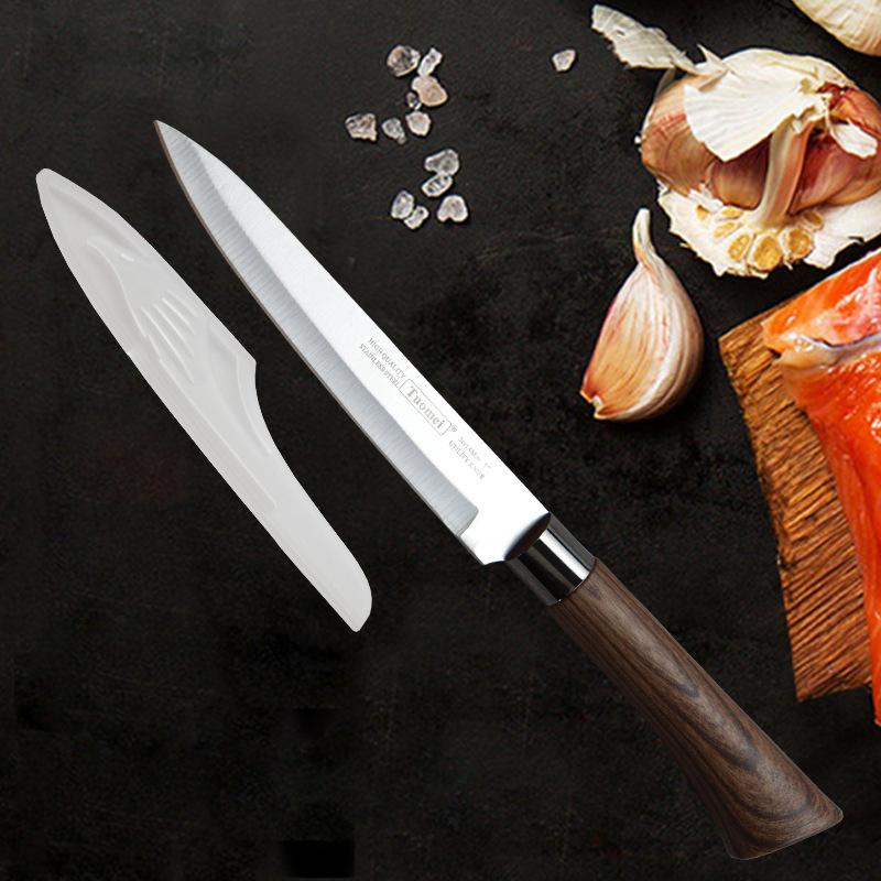 Кухонные ножи  Joom Кухонный нож из нержавеющей стали для измельчения и очистки фруктов с ручкой из палисандра 1pcs