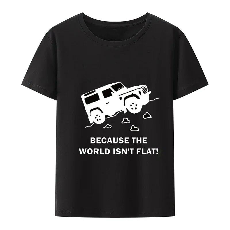 Land Discovery 4x4 Rover Defender Off Road футболка унисекс, потому что мир не плоский футболка с принтом одежда унисекс футболки с графикой L