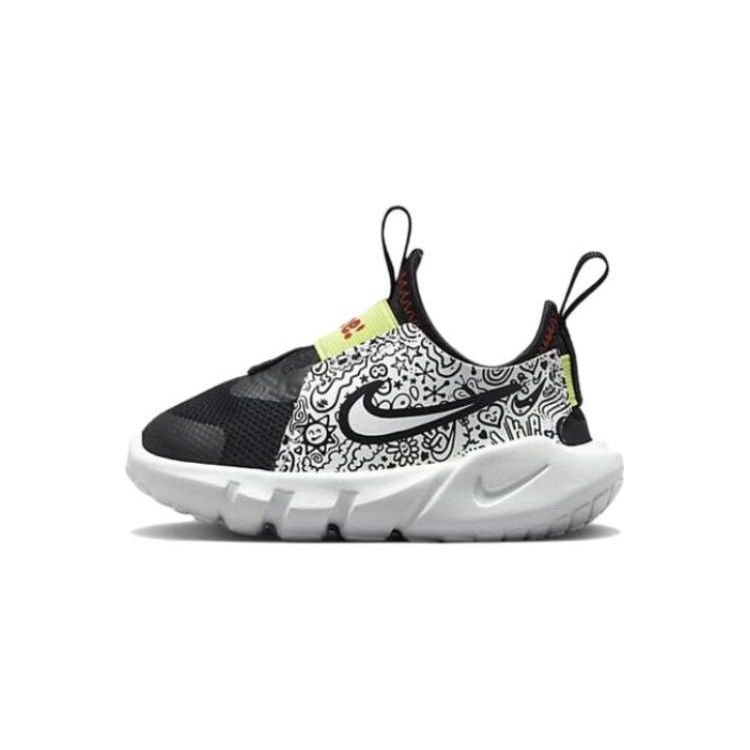 Спортивная обувь Детские кроссовки Nike Flex Runner 2 JP TD Doodles Black Picante-Red Light-Lemon-Twist DV3099-001 23.5