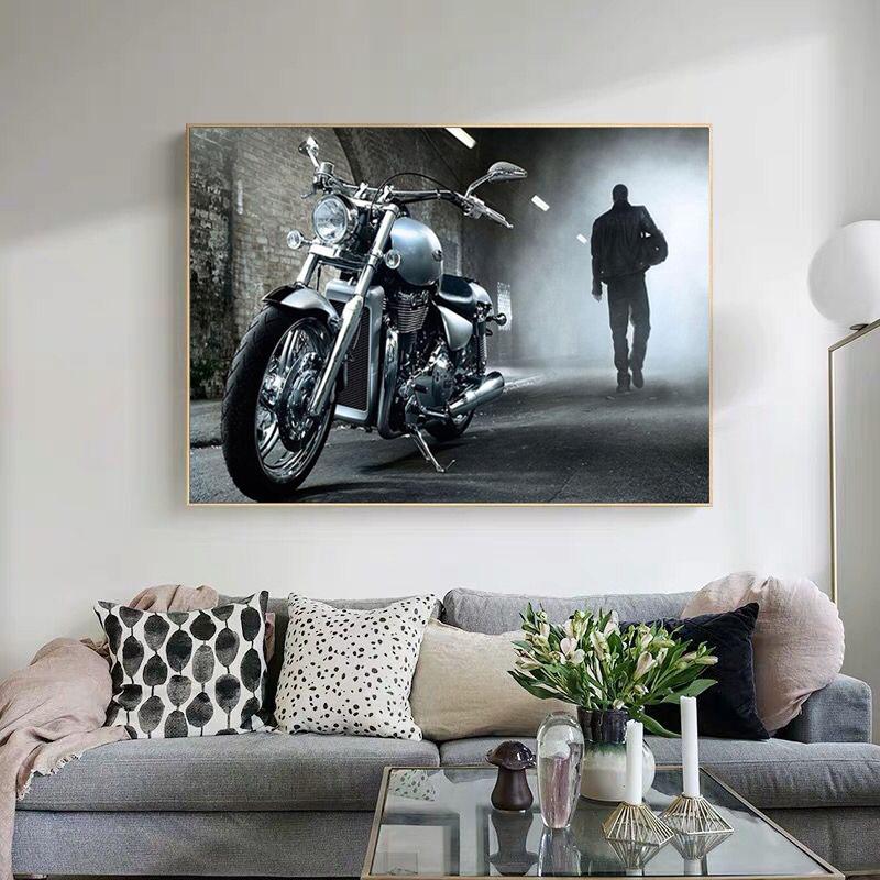 5D алмазная живопись вышивка наклейка  Harley Мотоцикл  вышивка крестом горный хрусталь мозаика домашний декор 20X30CM