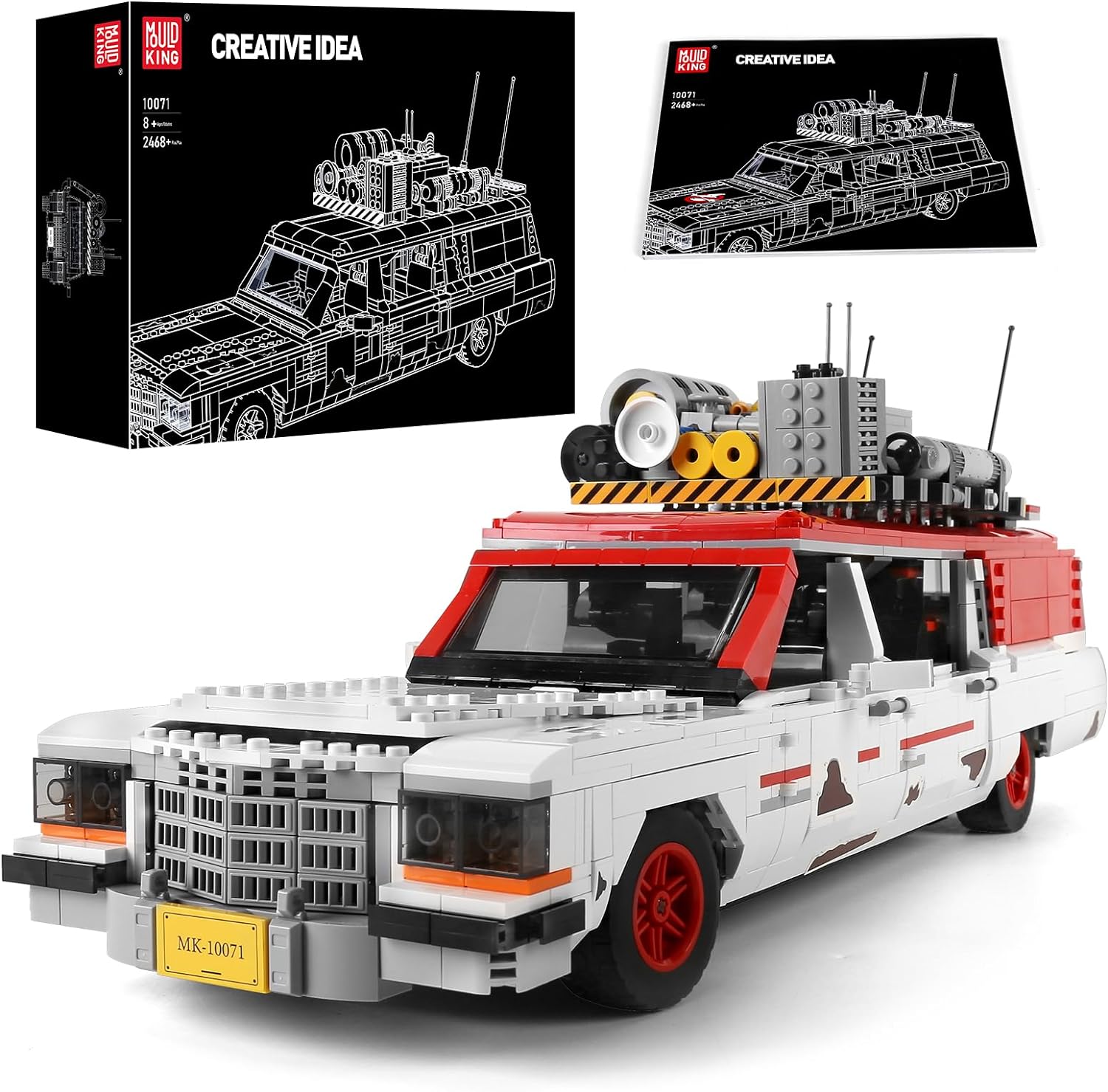 Mold King 10071 Технический автомобильный строительный блок Ecto Ghost Bus Модель сборки Модель автомобиля Кирпичи Детский рождественский подарок