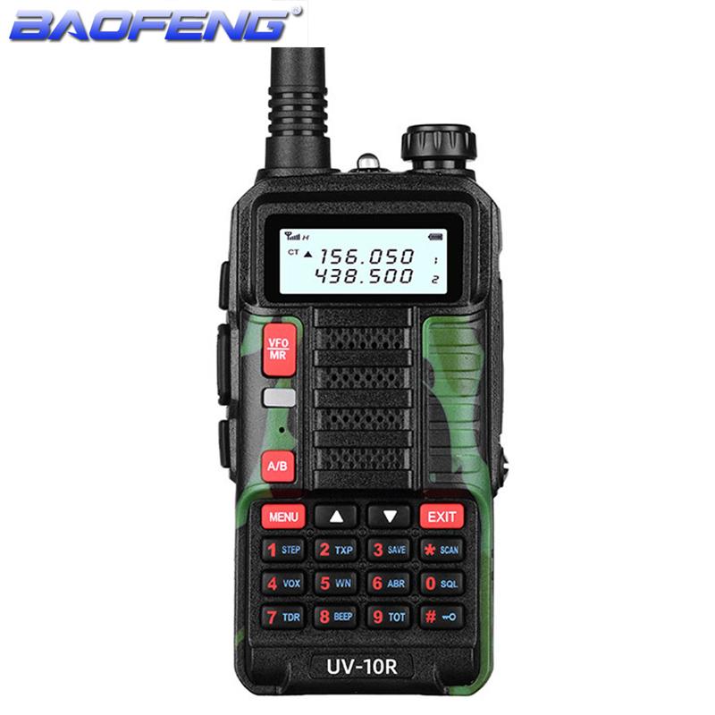 Baofeng UV-10R портативная портативная двухдиапазонная двухдиапазонная двусторонняя радиолюбительская радиостанция Baofeng UV-10R с зарядкой через USB USB BF UV-10R рация комплект 2PCS-AU Plug чёрный