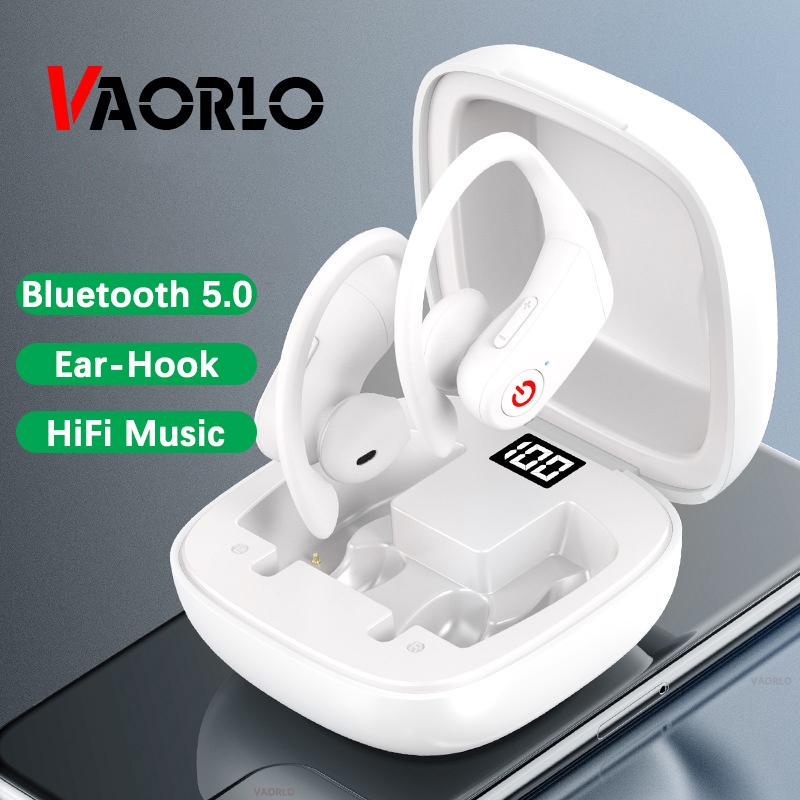   Joom VAORLO B10 TWS Беспроводные наушники Bluetooth 5.0 с наушниками-крючками для всех смартфонов HiFi музыка стерео аудио удобные спортивные наушники чёрный