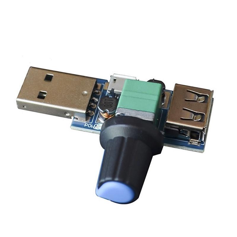   Joom Контроллер USB-вентилятора постоянного тока 4 В-12 В 5 Вт, многоступенчатый бесшумный вспомогательный инструмент охлаждения