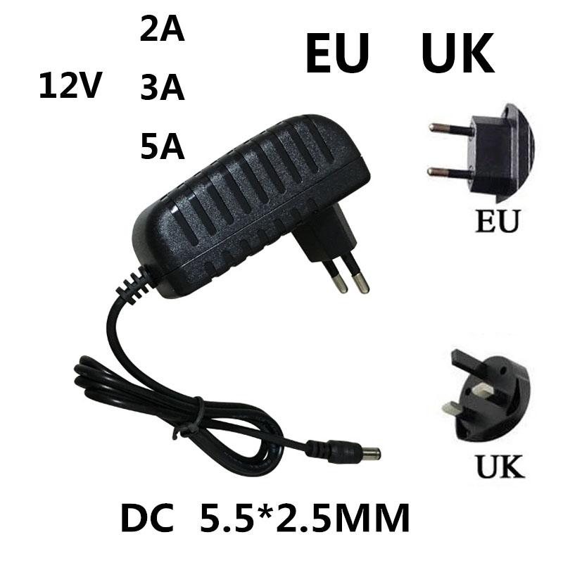  AC 110-240V DC 12V 2A 3A 5A Универсальный адаптер питания Адаптер зарядного устройства ЕС США для светодиодных полосок питания камеры 12V 2A EU