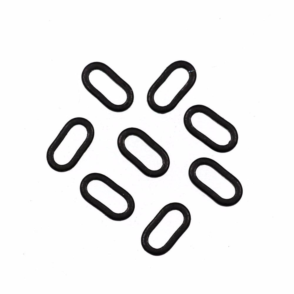 Bimoo 20 шт антибликовое матовое покрытие аксессуары для ловли карпа овальные кольца для установки с ударом назад терминальные снасти